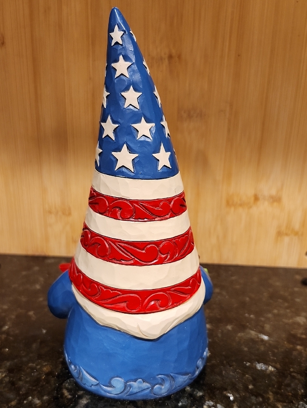 Patriotic USA Gnome Figurine - Red, White & Blue - Picture 3 of 6